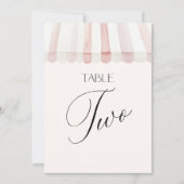Tafel Nummer Twee Vers Van De Markt Kaart (Voorkant)