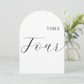 Tafel Nummer Vier Kaart (Staand voorkant)