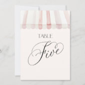 Tafel Nummer Vijf Vers Van de Markt Kaart (Voorkant)