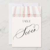 Tafel Nummer Zeven Vers Van De Markt Kaart (Voorkant)