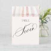 Tafel Nummer Zeven Vers Van De Markt Kaart (Staand voorkant)