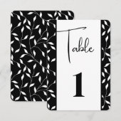 Tafel Nummerkaart Bedankkaart (Voorkant / Achterkant)