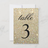 Tafel Nummerkaart - Goud Glit Fab Kaart (Achterkant)