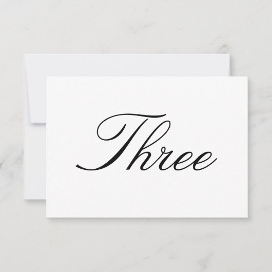 Tafel Nummerkaart Kaart (Voorkant)