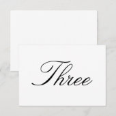 Tafel Nummerkaart Kaart (Voorkant / Achterkant)