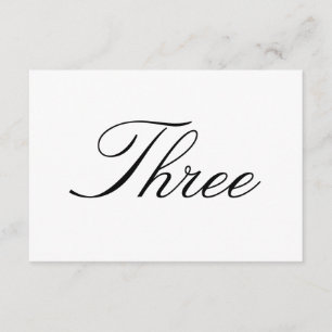 Tafel Nummerkaart Kaart