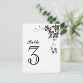 Tafel Nummerkaart Nummer-3 Kaart (Staand voorkant)