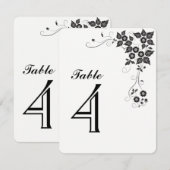 Tafel Nummerkaart Nummer-4 Kaart (Voorkant / Achterkant)