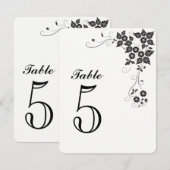 Tafel Nummerkaart Nummer-5 Kaart (Voorkant / Achterkant)