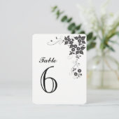 Tafel Nummerkaart Nummer-6 Kaart (Staand voorkant)