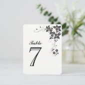 Tafel Nummerkaart Nummer-7 Kaart (Staand voorkant)