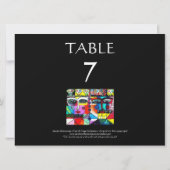 Tafel NUMMERS Bruiloft - Dag Van De Doden Kaart (Achterkant)