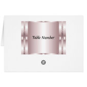 Tafel Nummers Diner Party Menu (Achterkant Horizontaal)