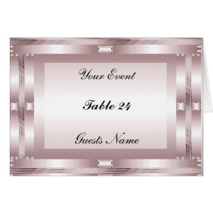 Tafel Nummers Diner Party Menu