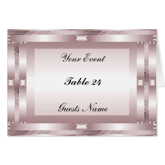 Tafel Nummers Diner Party Menu (Voorkant Horizontaal)