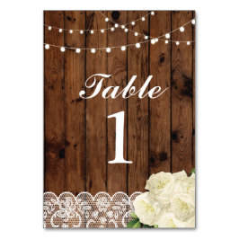 Tafel Nummers Trouw Kant Kaarten Display