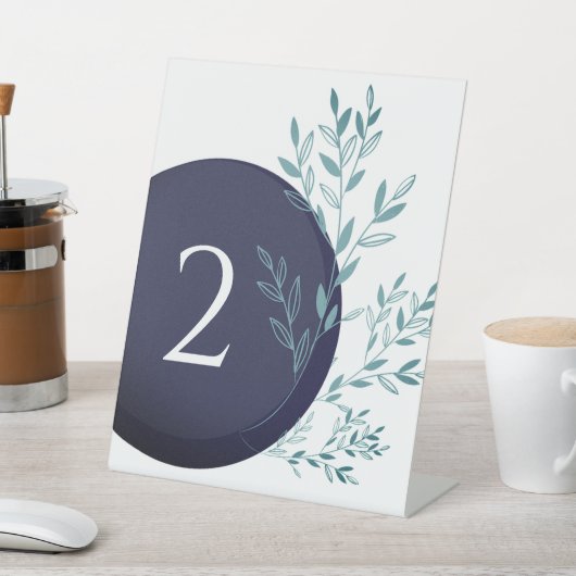 tafel nummers voor feest of bruiloft reclamebord met voetstuk (Insitu)
