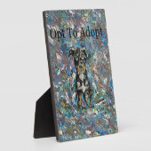 Tafel Plaque en Ezel Fotoplaat (Zijkant)