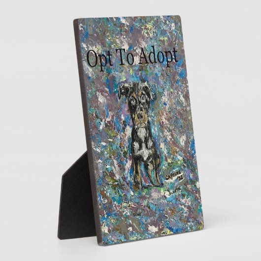 Tafel Plaque en Ezel Fotoplaat (Zijkant)