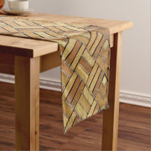 Tafel Runner - Baksteen Kaleidoscopisch Patroon