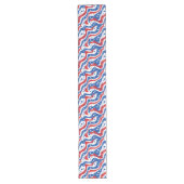 Tafel Runner-July 4th Stars  Lange Tafelloper (Voorkant)