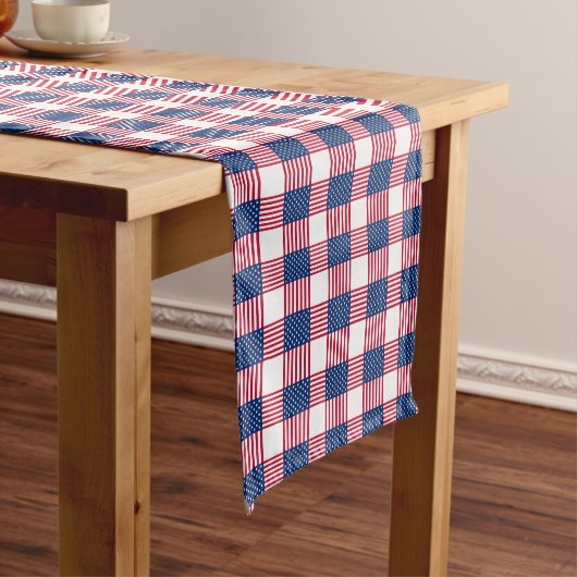 Tafel Runner-July 4th Vlag Korte Tafelloper (Voorbeeld)