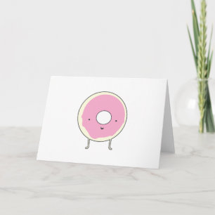 Tafel Snack Snoepjes Dessert Eten Roze Donut Bedankkaart