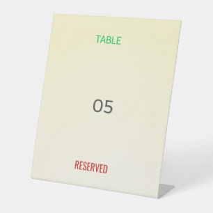 Tafel Tent Bord Gereserveerd Op Maat Eveneme Reclamebord Met Voetstuk