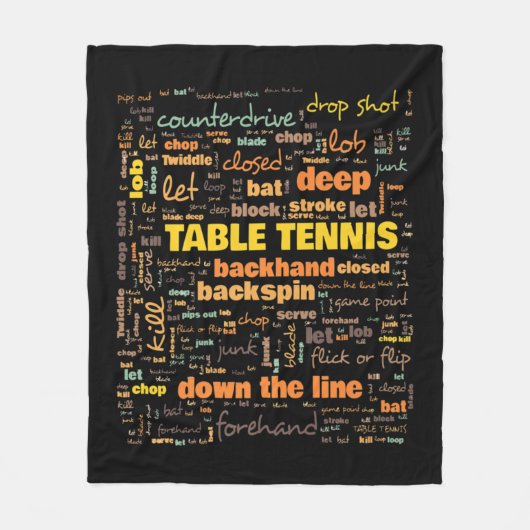 Tafel Terminology Commonly Used Terms Fleece Deken (Voorkant)