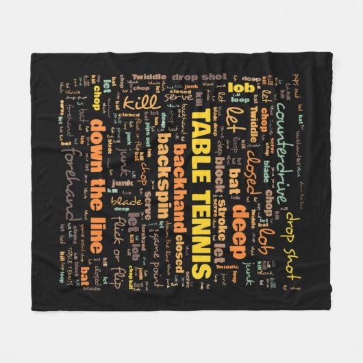 Tafel Terminology Commonly Used Terms Fleece Deken (Voorkant (Horizontaal))