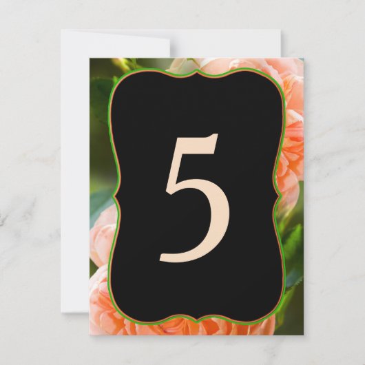 TAFEL TOEWIJZINGSKAARTEN - VERANDER NUMMERS OP ELK KAART (Voorkant)