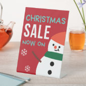 Tafel Top Sale Sign, Kerstuitverkoop Reclamebord Met Voetstuk (Insitu)