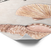 Tafel Trouw Zittingen 8 Zitplaatsen Plan Schelpen  Poster (Hoek)