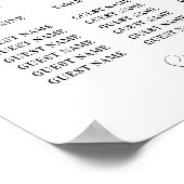 Tafel Trouwstoel 12 Eucalyptus Bladeren Groen Poster (Hoek)