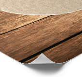 Tafel Trouwzaal Wit Bloem 8 zitplaatsen Poster (Hoek)