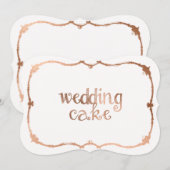 Tafel van een gouden Roos-effectsgordel voor bruil Kaart (Voorkant / Achterkant)