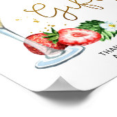 Tafel van Vrijgezellenfeesten van champagne en aar Poster (Hoek)