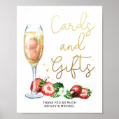 Tafel van Vrijgezellenfeesten van champagne en aar Poster (Voorkant)