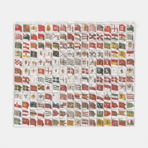 tafel van Zeeen vlaggen, esthetische print Fleece Deken