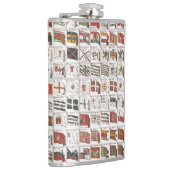  tafel van Zeeen vlaggen, esthetische print Heupfles (Rechts)