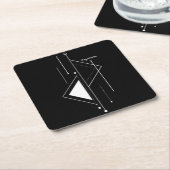 Tafel verheffen met papieren Onderzetters (Schuin)