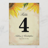 Tafel vier zonnehoemarrceptie kaart (Voorkant)