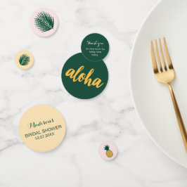 Tafel voor Aloha Bruidsfeest Confetti