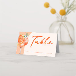 Tafel voor Date Night Aperol Spritz Bruidsdouche Plaatskaartje
