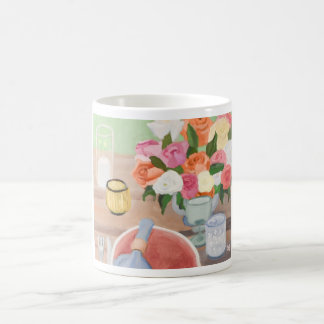 Tafel voor één koffiemok