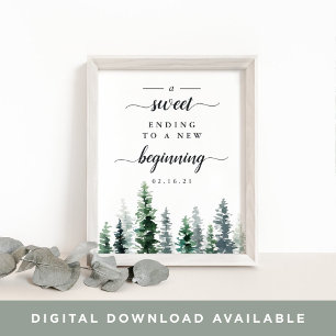 Tafel voor houtweddenboes poster