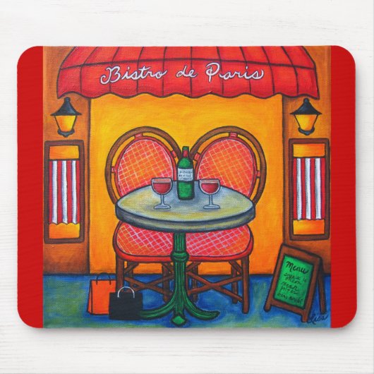 Tafel voor twee in de Muismat van Parijs (Voorkant)