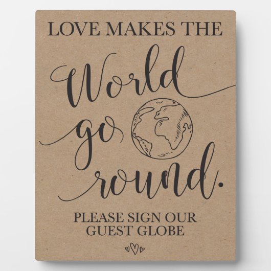 Tafel voor weduwen tussen gastWereldbollen Fotoplaat (Voorkant)