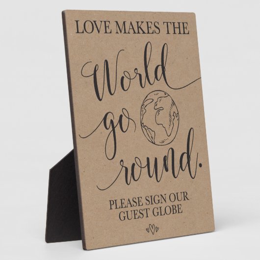 Tafel voor weduwen tussen gastWereldbollen Fotoplaat (Zijkant)