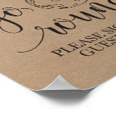 Tafel voor weduwen tussen gastWereldbollen Poster (Hoek)